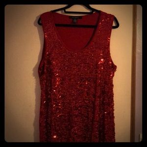 Dressy red tank